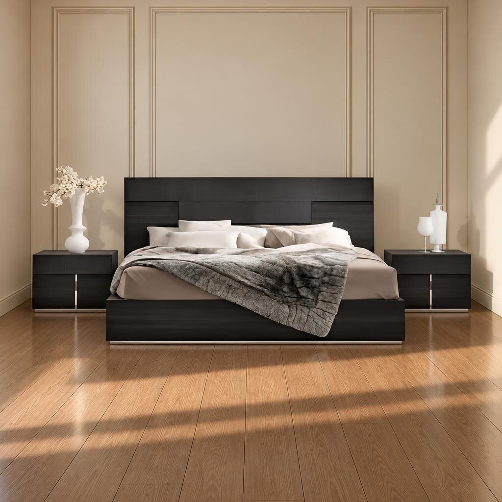 Rino Bed and Nightstand Set