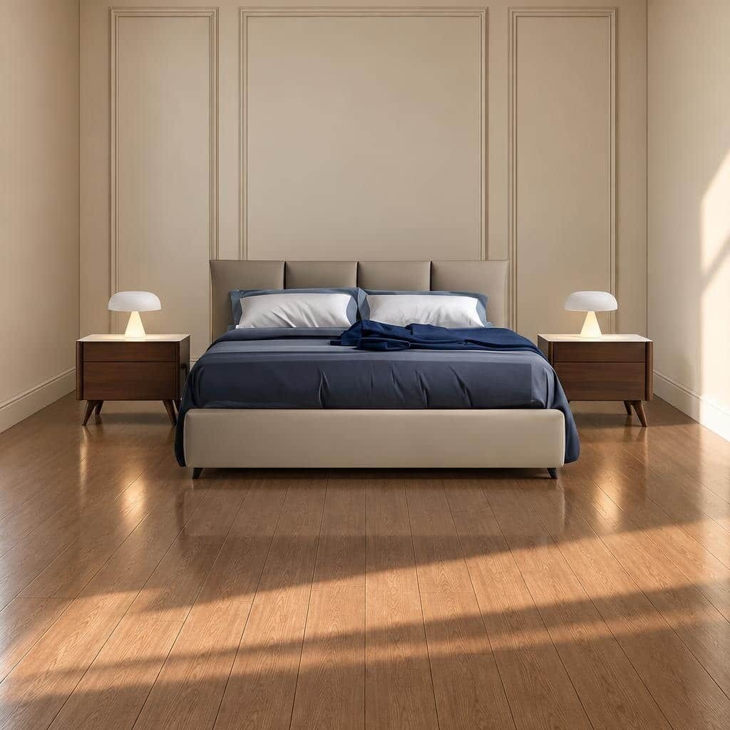 Helor Bed and Nightstand Set