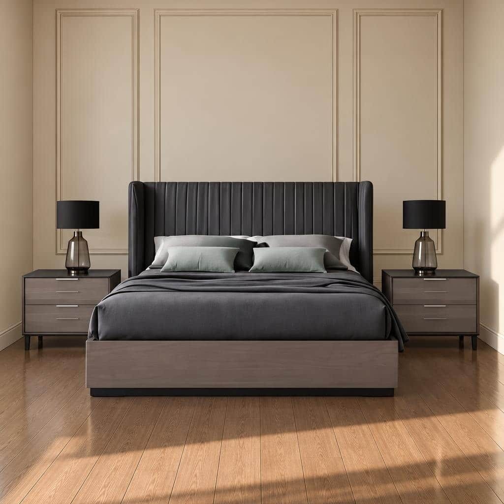 Sivo Bed and Nightstand Set