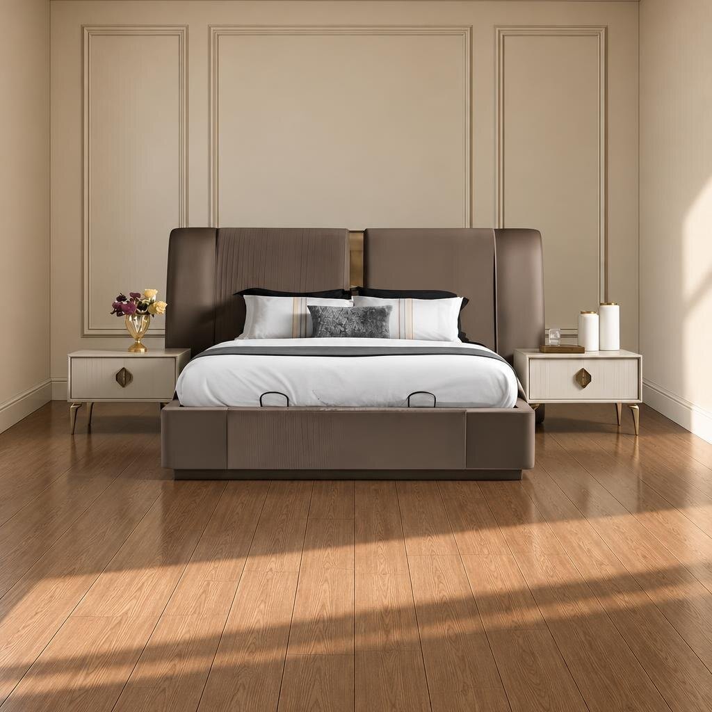 Uaro Bed and Nightstand Set