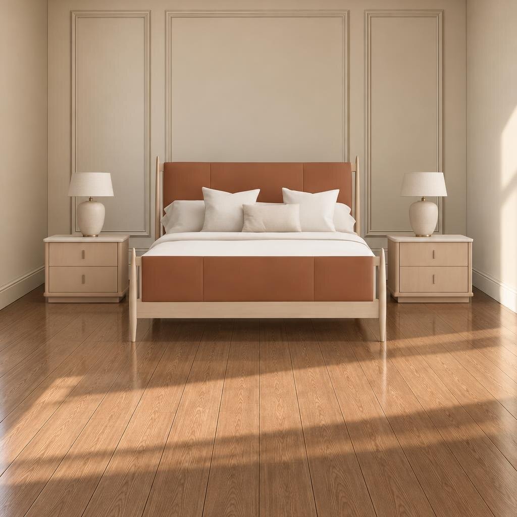 Jelvo Bed and Nightstand Set