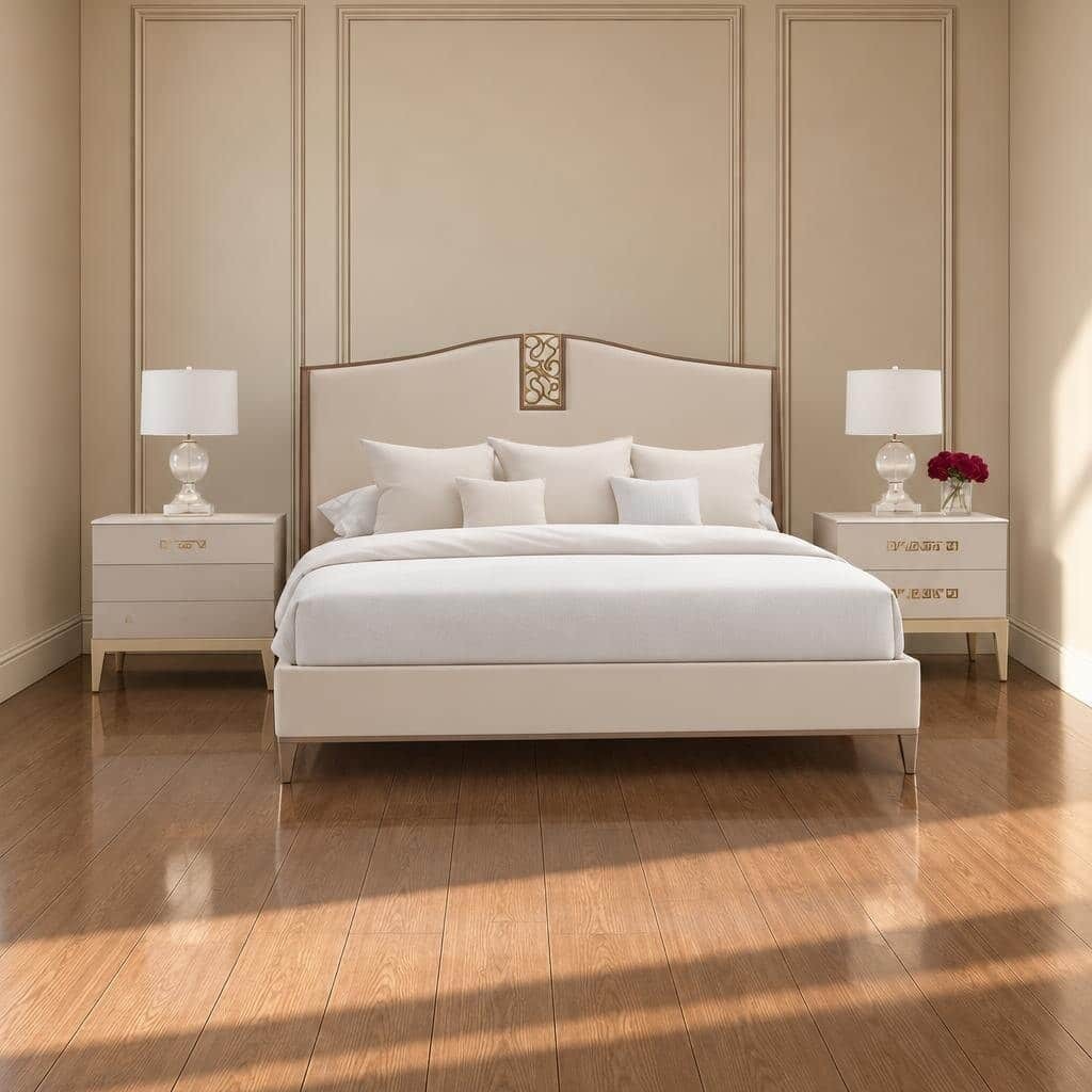 Wiro Bed and Nightstand Set