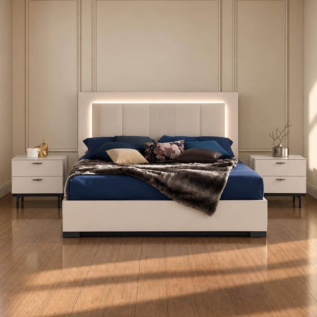 Zova Bed and Nightstand Set