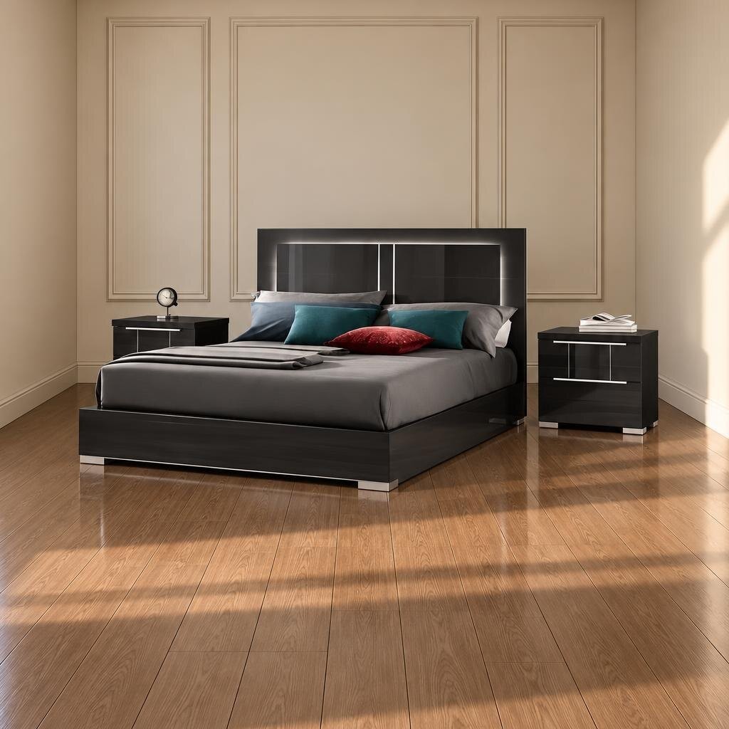 Vona Bed and Nightstand Set