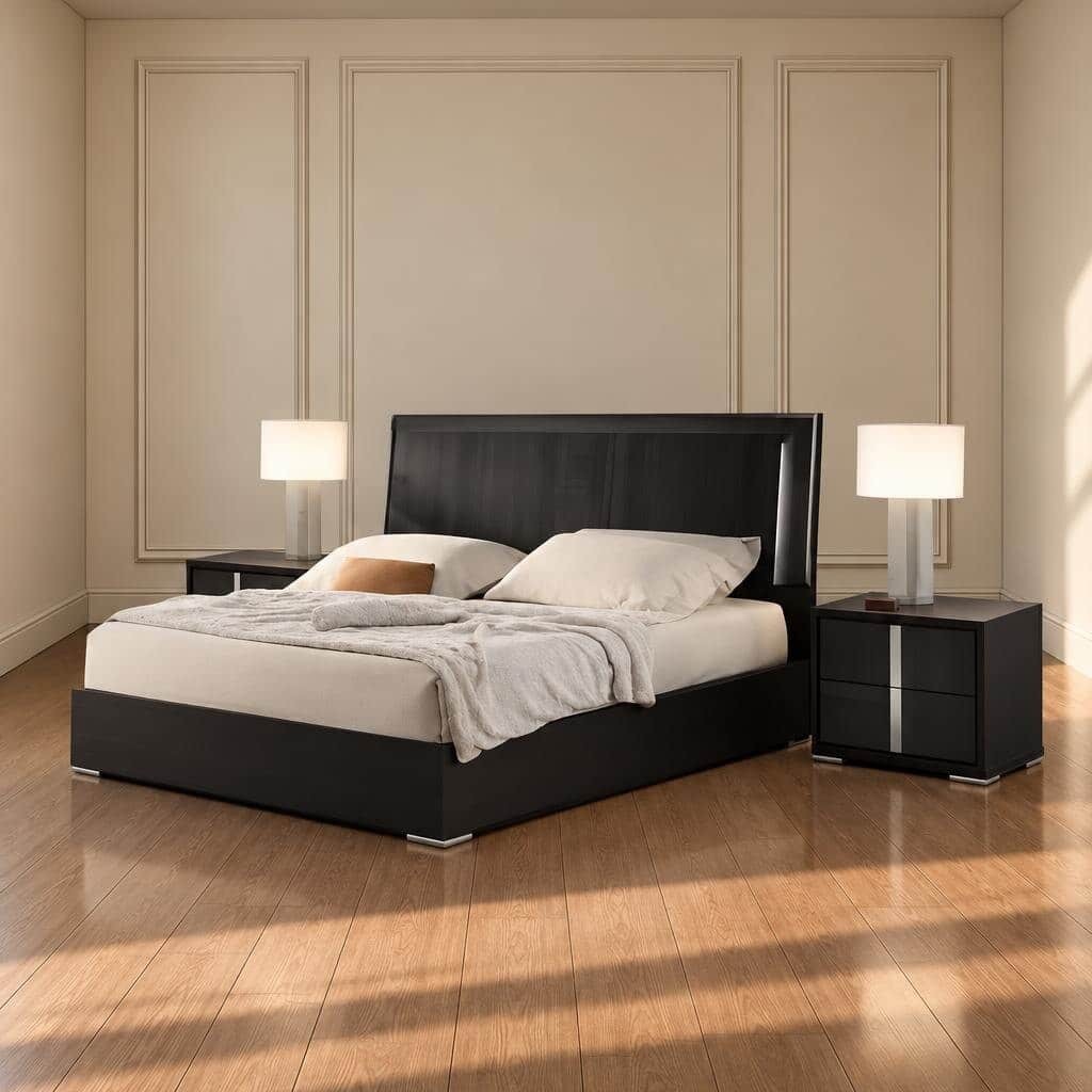 Varo Bed and Nightstand Set