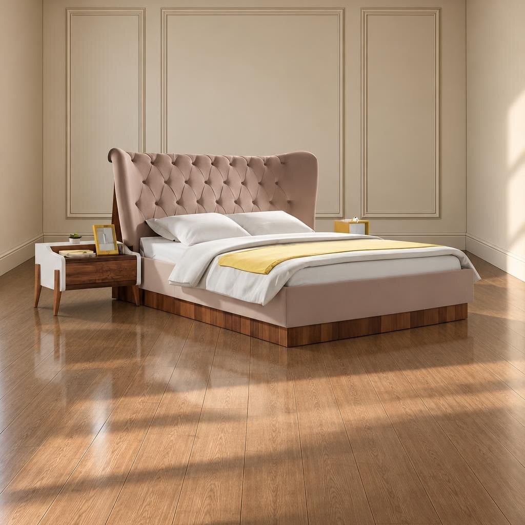 Ciro Bed and Nightstand Set