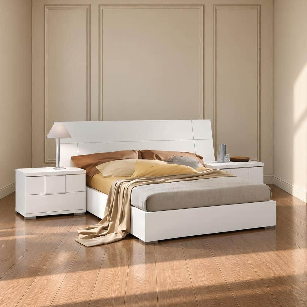 Giro Bed and Nightstand Set