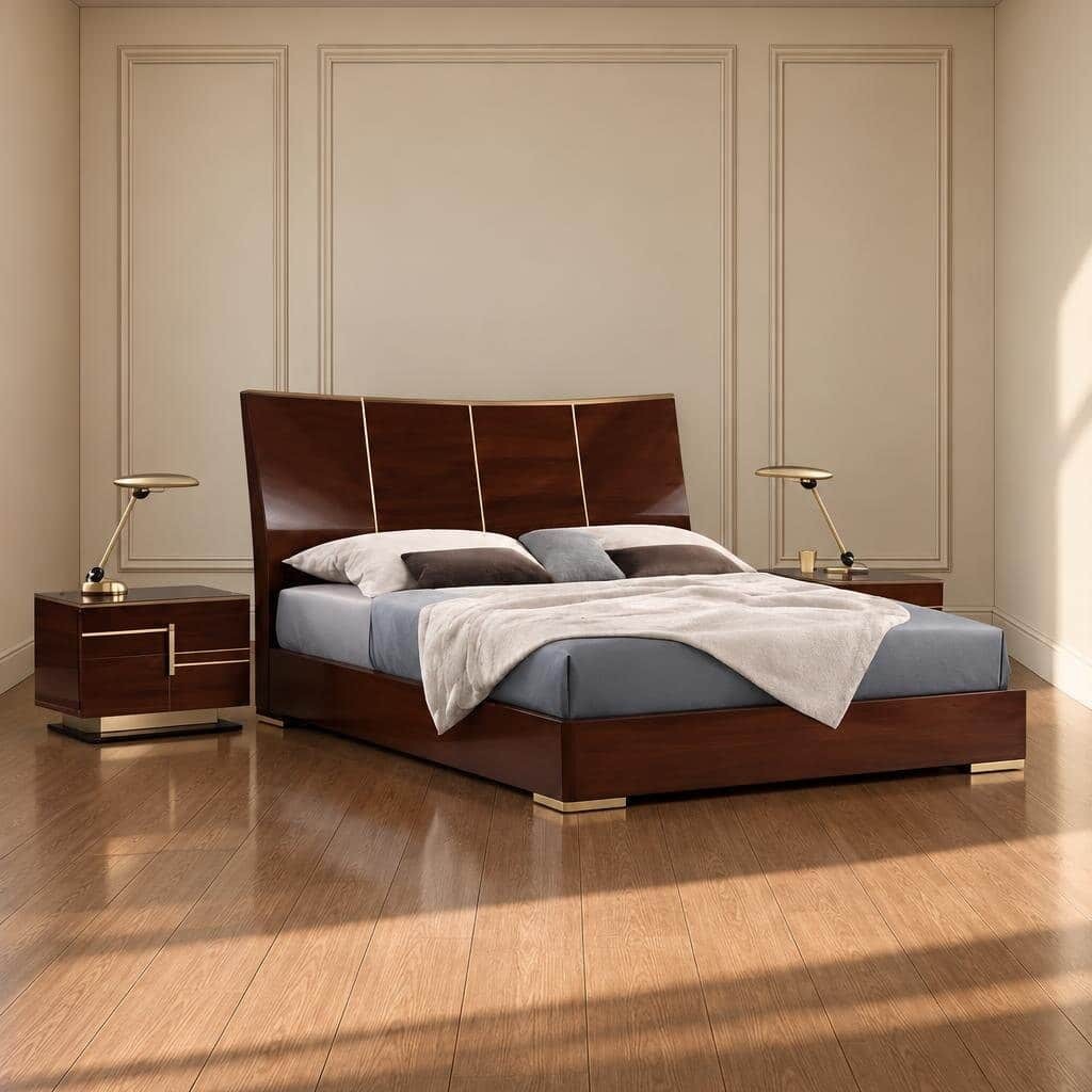 Livo Bed and Nightstand Set