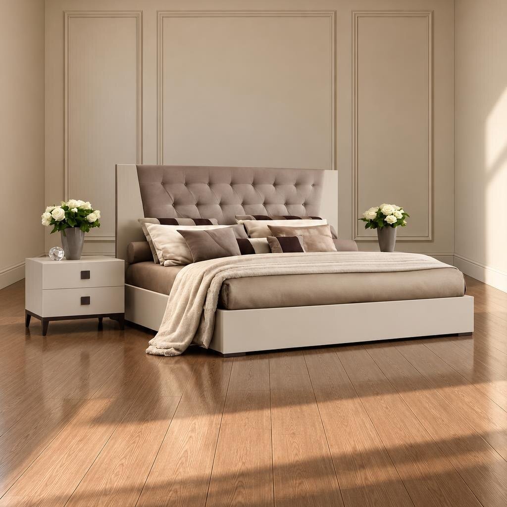 Evon Bed and Nightstand Set