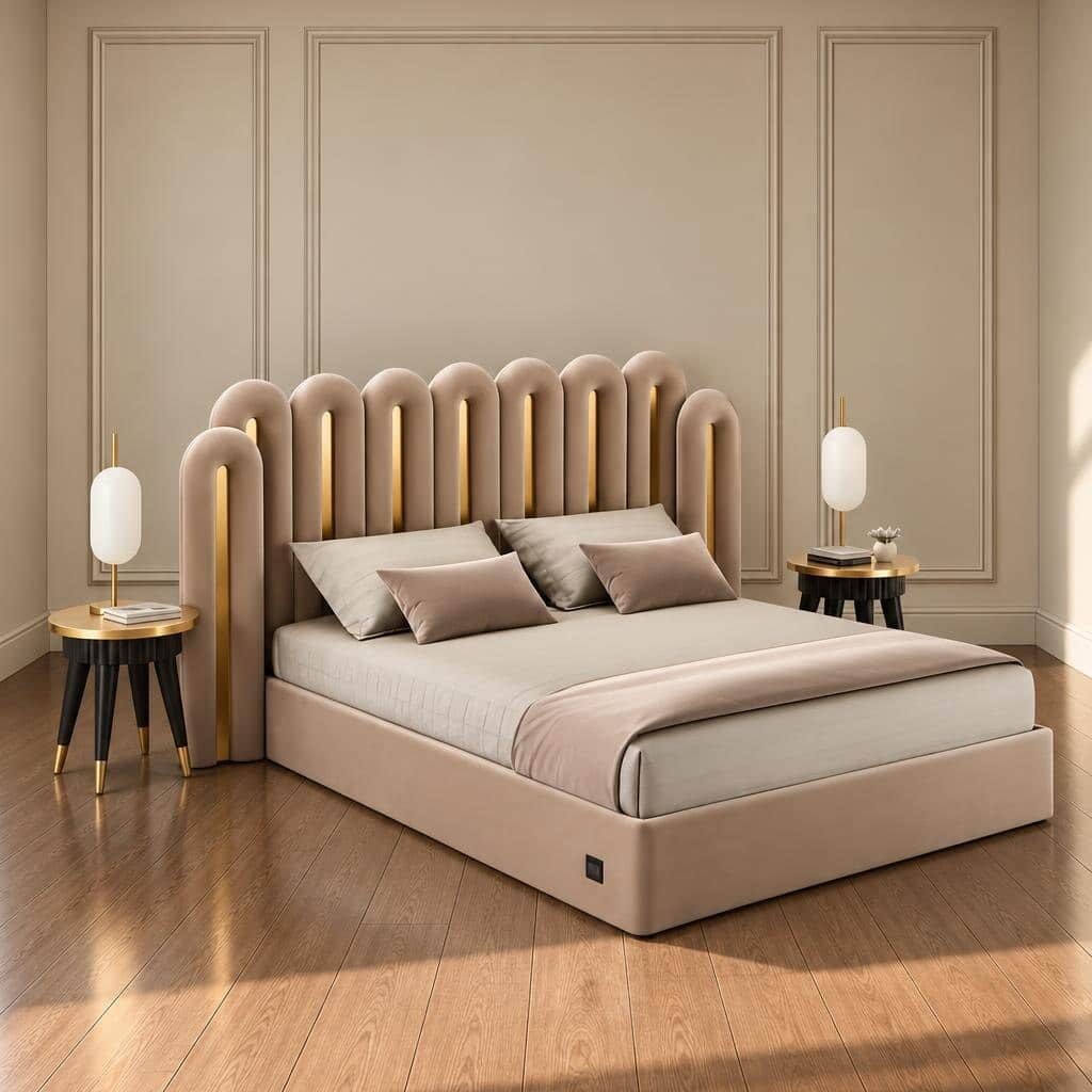 Kelra Bed and Nightstand Set