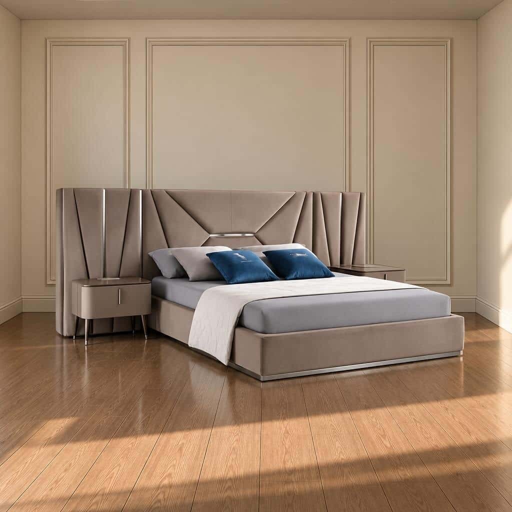 Favia Bed and Nightstand Set