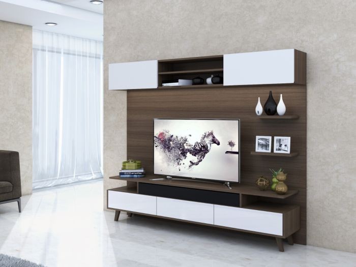 TV Unit, Brown*White - APP17