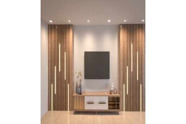 TV unit, Beige*White - MAP 19