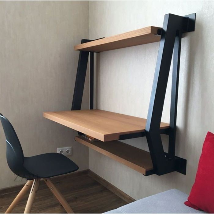 Black Metal Desk- 120cm - cal.off.06