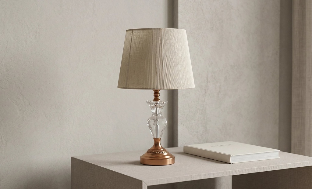 T6062 - CRYSTAL - E27 اباجورة شابو