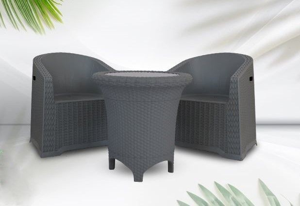 Outdoor furniture set, 2 Chairs and Table - S 5