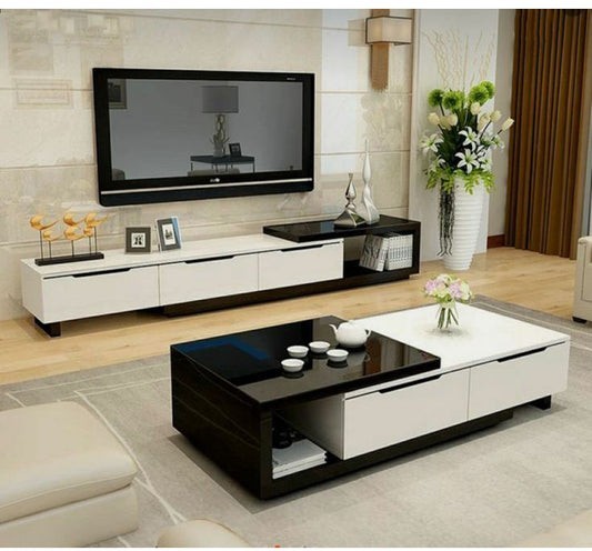 طقم ترابيزة تليفزيون مع ترابيزة قهوة - NAG30