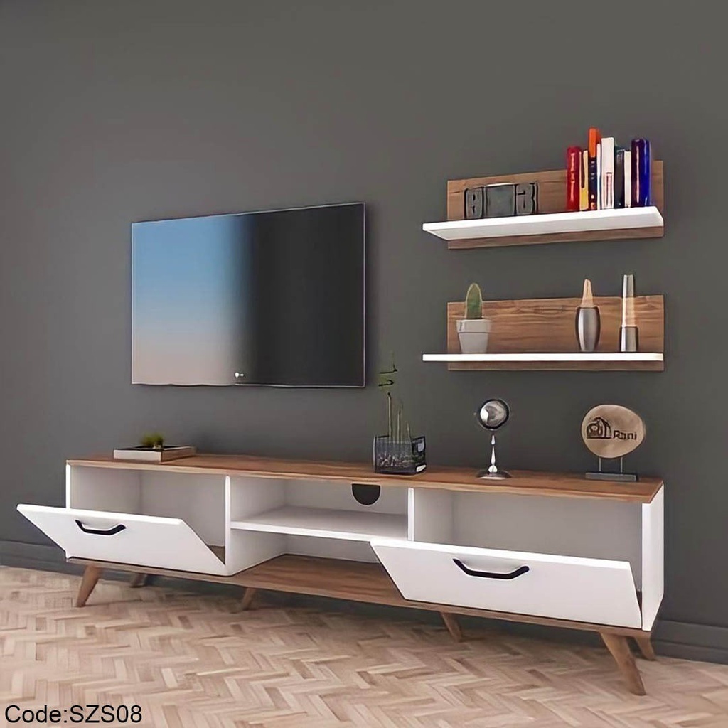 ترابيزة تليفزيون مودرن خشب mdf szs08