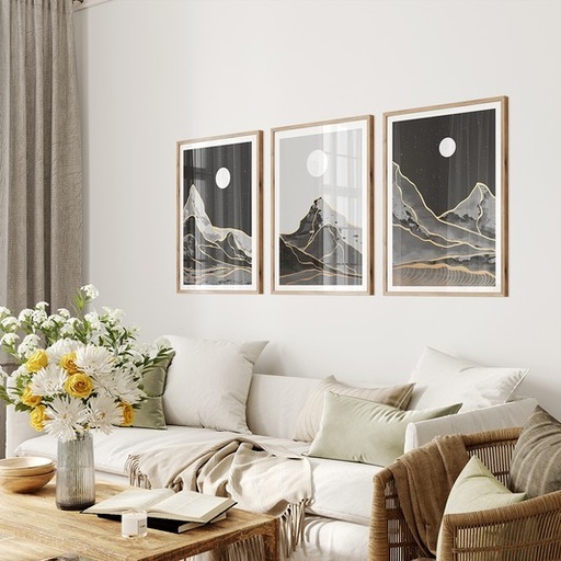 طقم تابلوهات- 3قطع- 40×30سم - PIC290