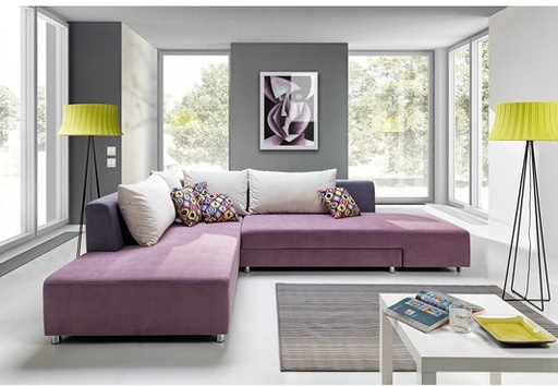 ركنة سرير خشب زان 200×265سم - ألوان متعددة - DECO253