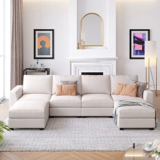 ركنة خشب زان 135×300سم- SBF77