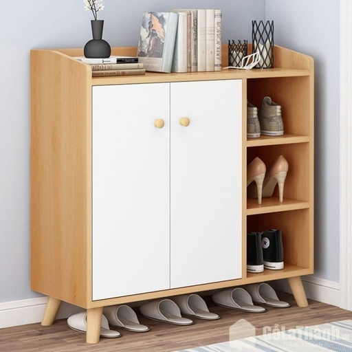 Shoe Rack, White*Beige - A111