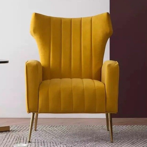 Chair, Beech wood, Yellow - BF77