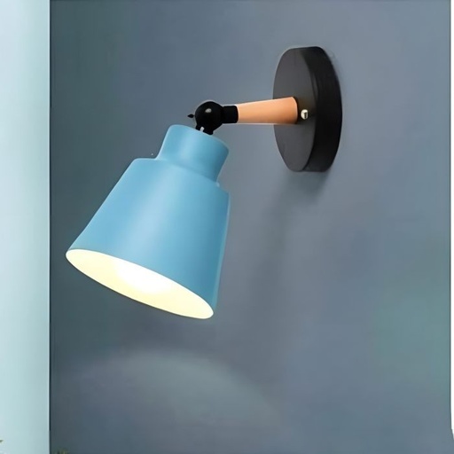 Wall lamp light blue/black - LSQ56