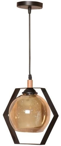 Ceiling lamp 15*15 cm - Black honey