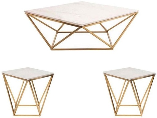 Coffee table set, Gold - RT1035