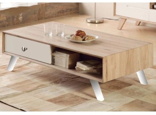 Coffee Table, White/Beige - CP819