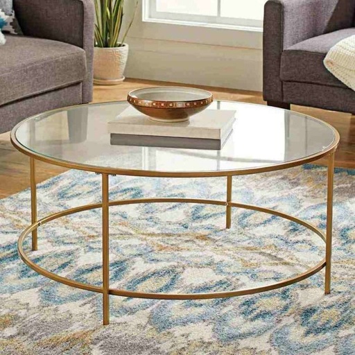 Coffee Table, Gold - 90*50cm - st187