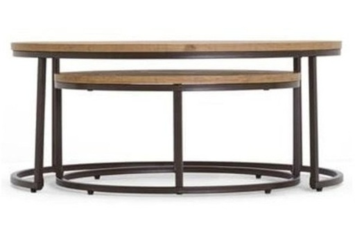 Coffee table set, Black*Beige - Hin.203