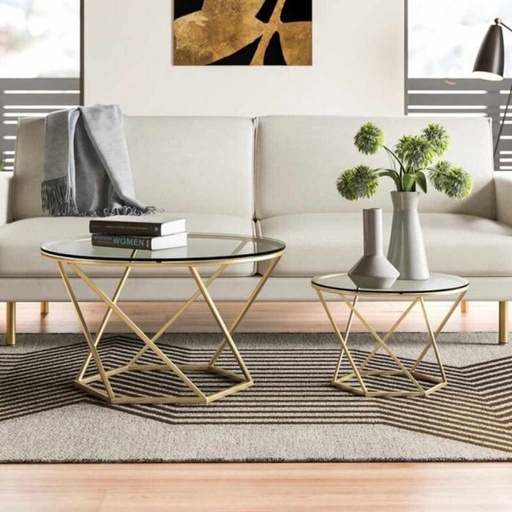 Coffee table set, Gold - st205