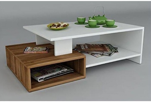 Modern coffee table, White*Beige - B-162