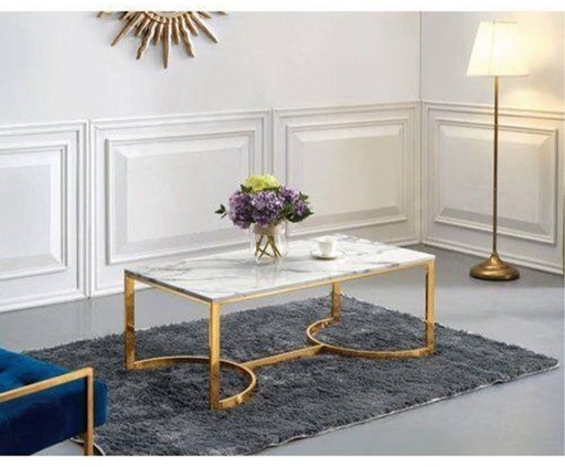 Coffee table, Gold*White - st6