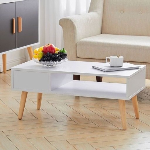 Modern coffee table, White - B-415