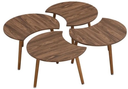 Table set 4 pieces, Brown - FNA19