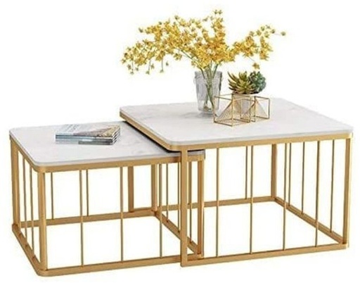 Coffee Table Set, Gold, 60cm - HACHM7031