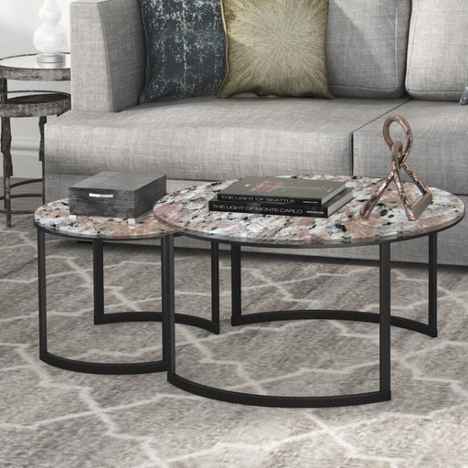 Coffee table set, Black - EM74