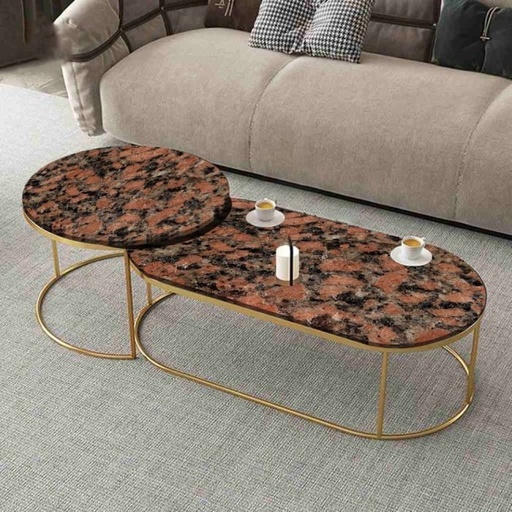 Coffee table set, Gold - EM50