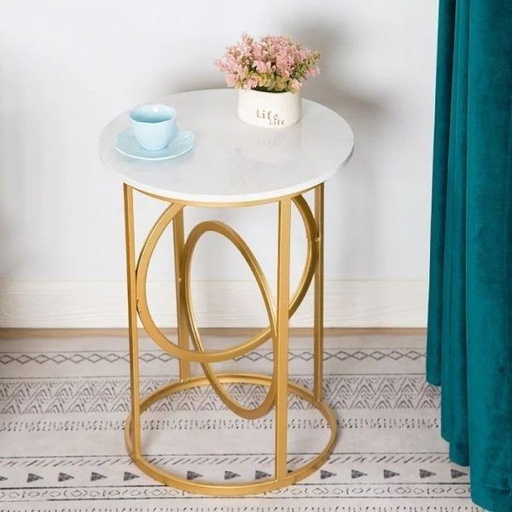 Side table, Metal, golden - S103