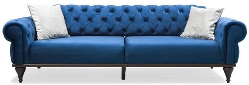 Modern sofa, Beech wood, Blue - BF153