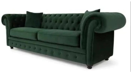 Sofa soft foam, Beech wood, Dark green - BF35