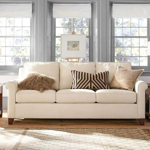 Sofa soft foam, Beech wood, Off White - BF22