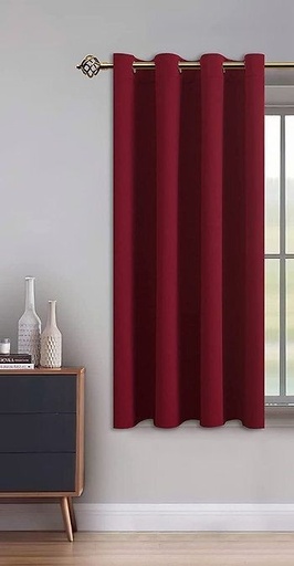 Blackout curtain, Dark Red, 132*160cm - cat-81