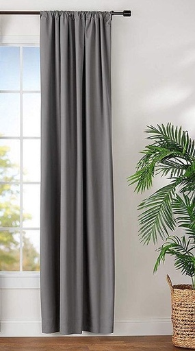 Blackout curtain, Grey, 132*214cm - cat-60