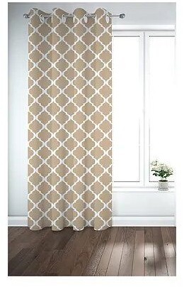 Printed curtain, Beige, 130*260cm - cat-15