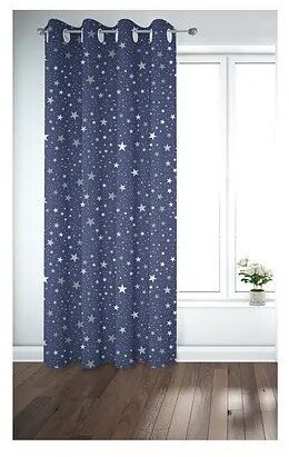 Printed curtain, Navy Blue, 130*260cm - cat-11