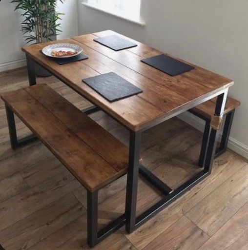 Metal Dining Table - cal.din.17